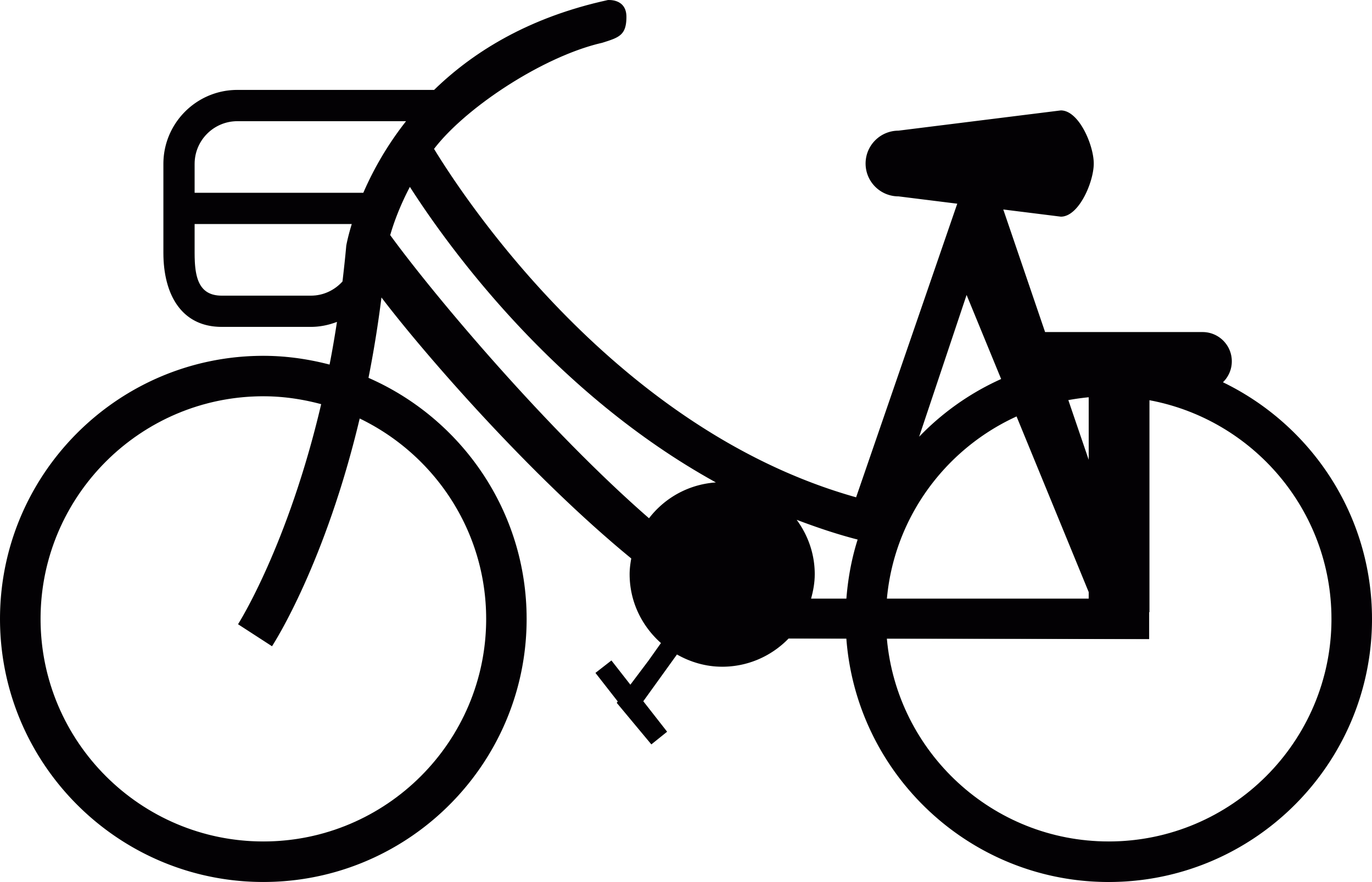 Bike With Front Basket Sticker Svg Vector Free Vectors